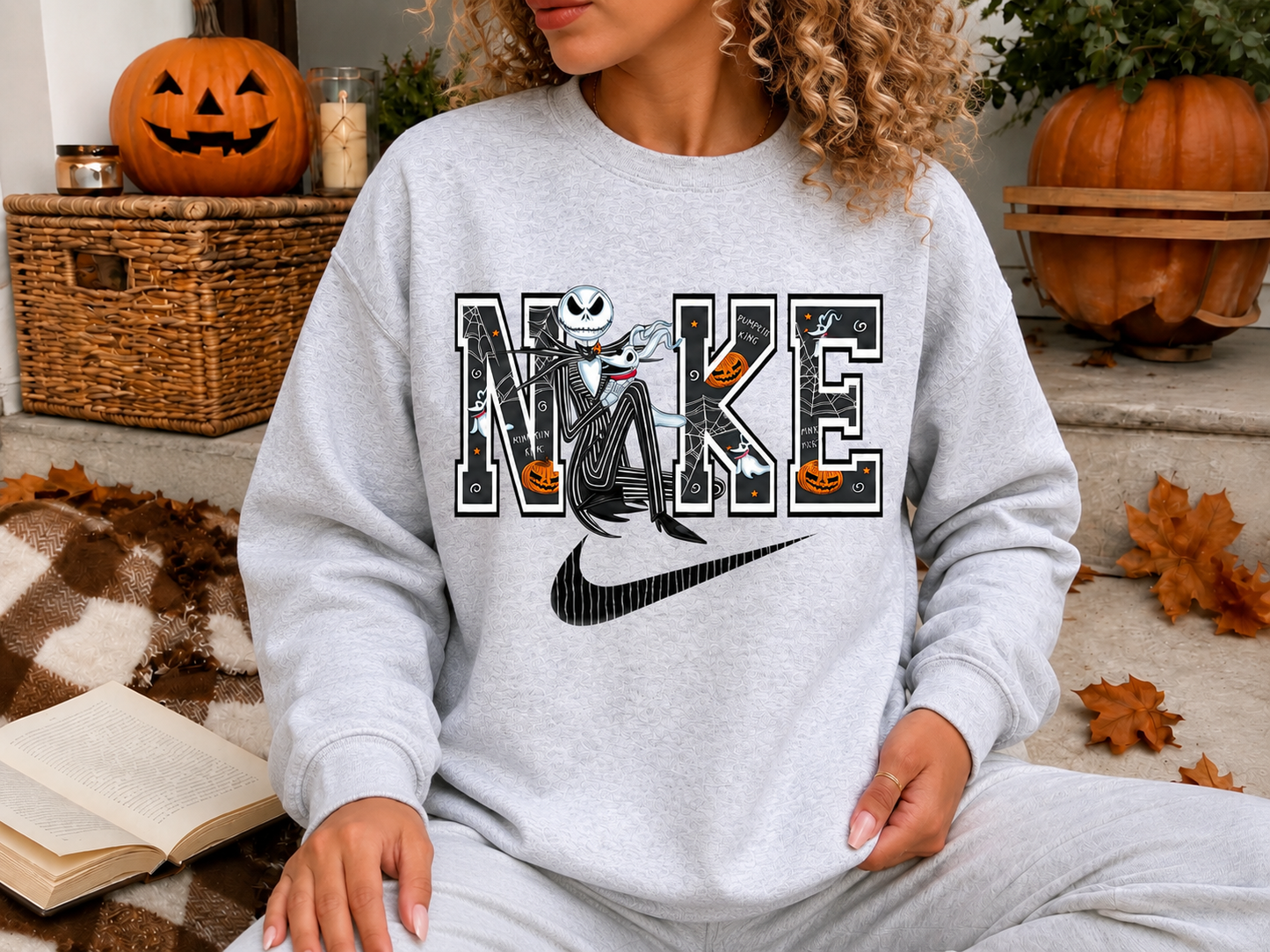 Nightmare Before Christmas Inspired Halloween Sweatshirt