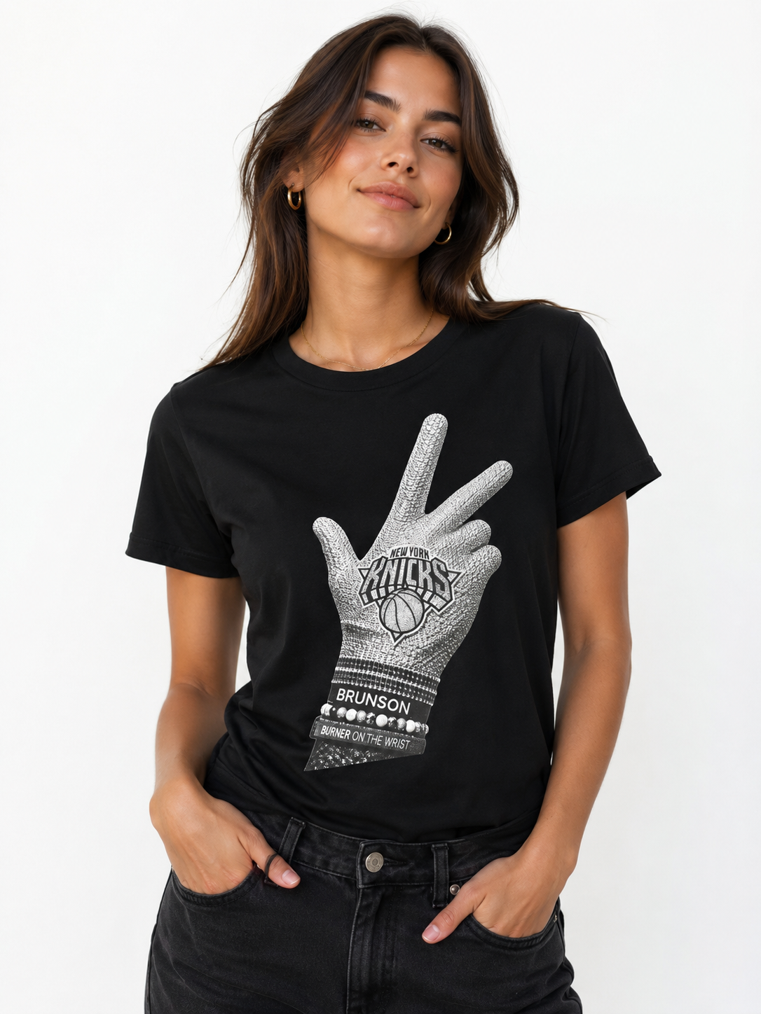 Brunson on the Wrist New York Knicks Fan T-Shirt | Custom Basketball Tee