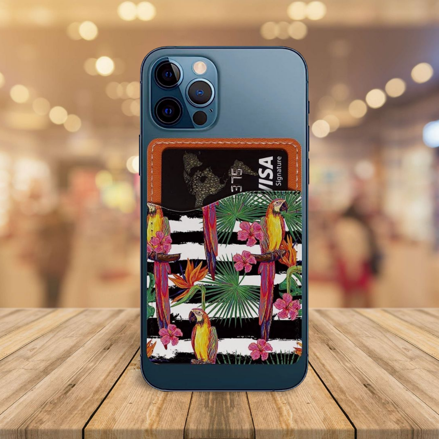 Leather Card Holder for Back of Phone