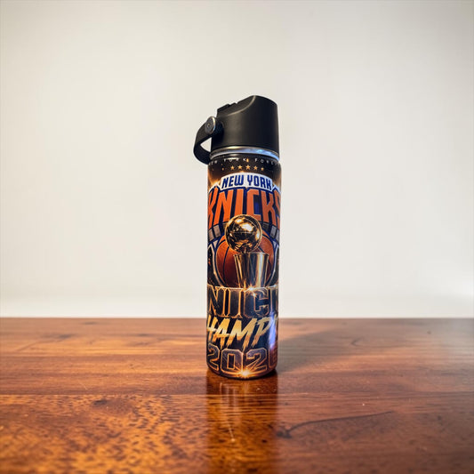 🏀 New York Knicks Championship 2026 Water Bottle | Leak-Proof Sports Fan Tumbler