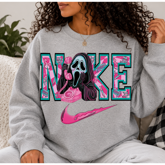 No, You Hang Up Scream Halloween Sweatshirt