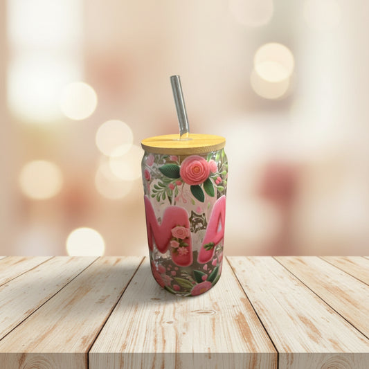 Floral Mamá Glass