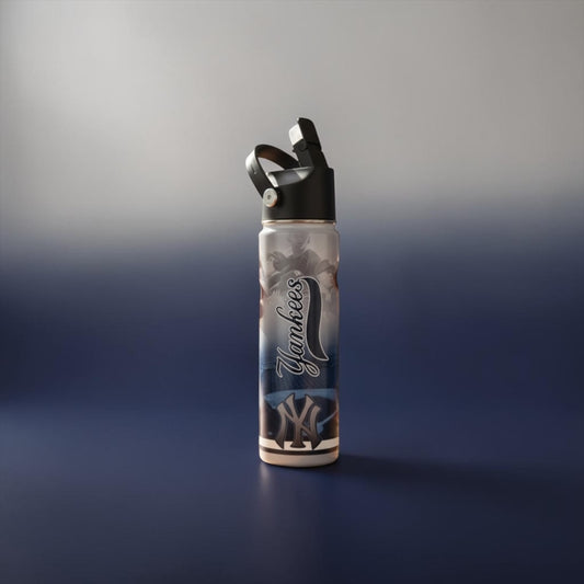 Yankees Inspired Spill-Proof Tumbler 🖤⚾