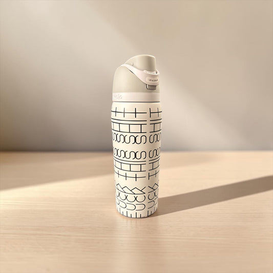 Hidden Message Black & White Owala Bottle