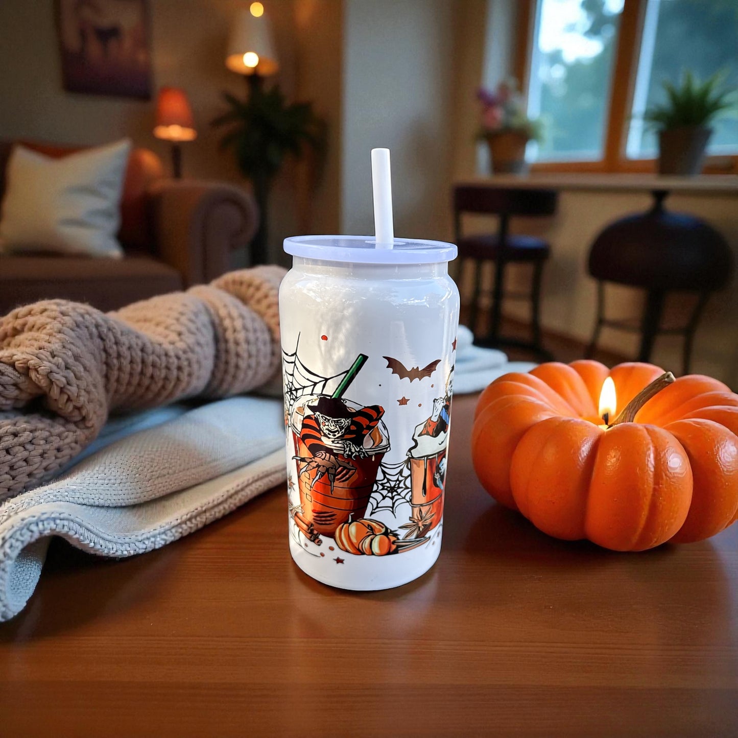 Halloween Horror Coffee Tumbler – Michael Myers, Jason & Freddy Krueger Stainless Steel Beer Can Cup