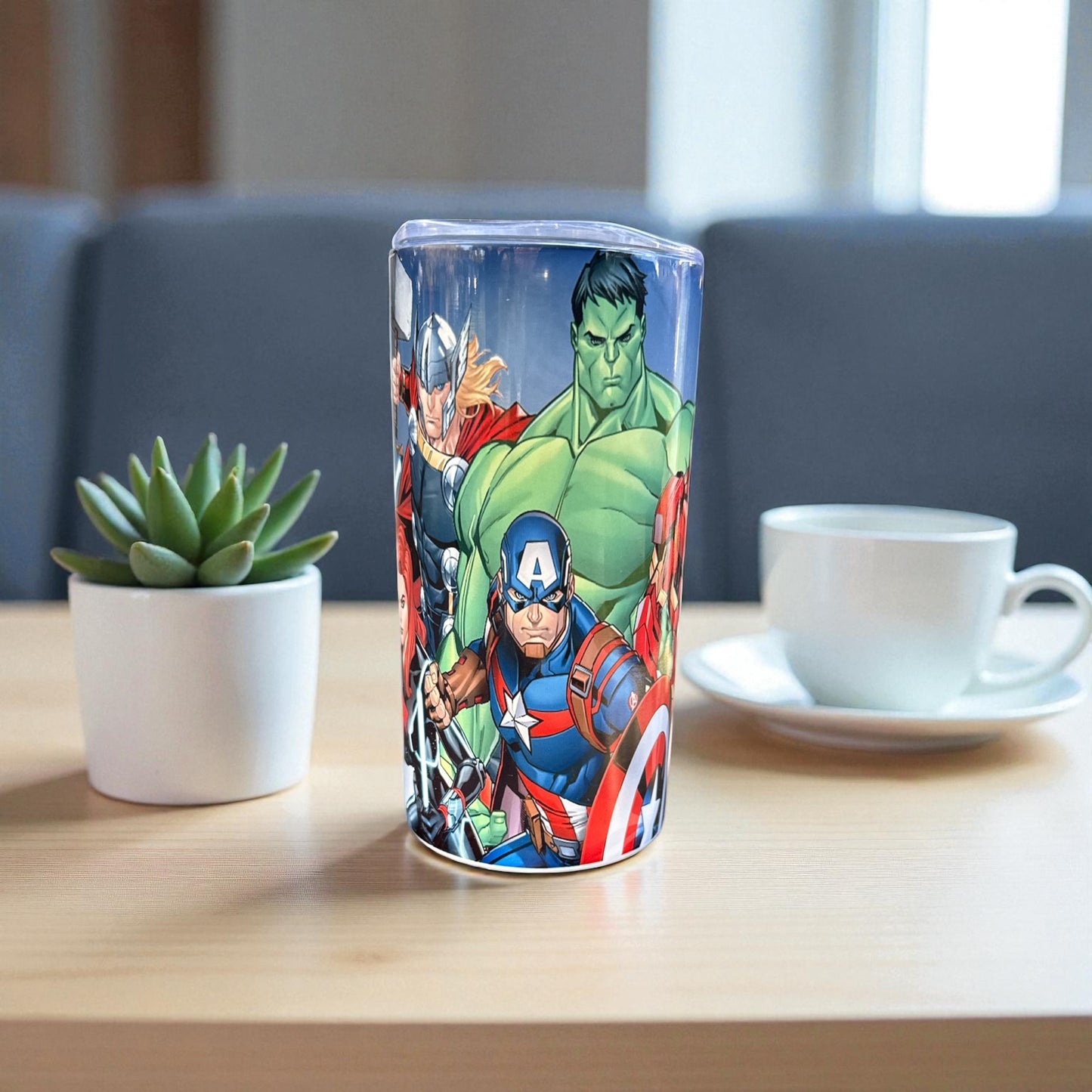 Hero Squad Avengers Tumbler – Superhero Stainless Steel Cup