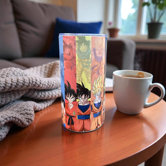 Anime Power Evolution Tumbler – Dragon Ball-Inspired Stainless Steel Cup