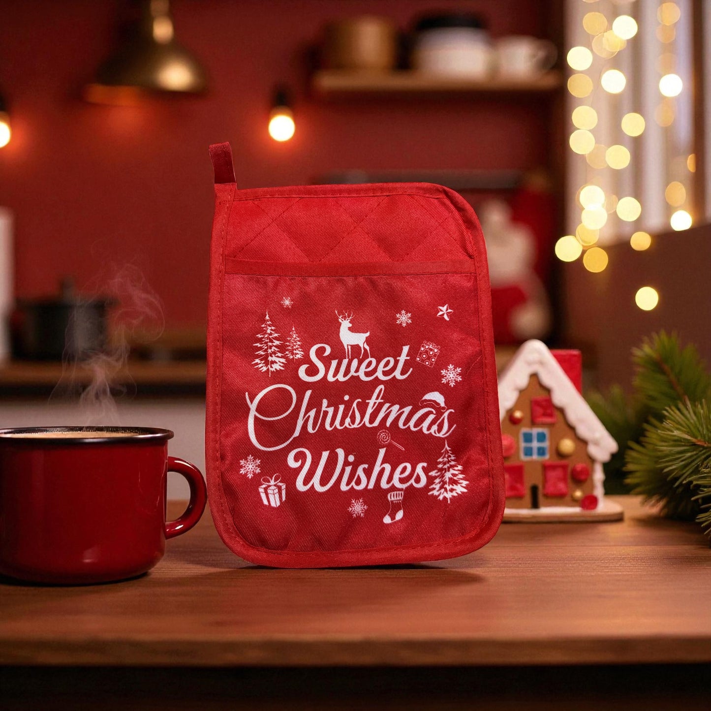 Holiday Baking Pot Holder Collection – Festive Heat-Resistant Kitchen Essentials