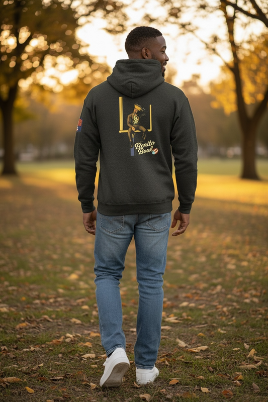 Benito Bowl Super Bowl 2026 Hoodie – Heather Grey | Custom NFL-Inspired Edition